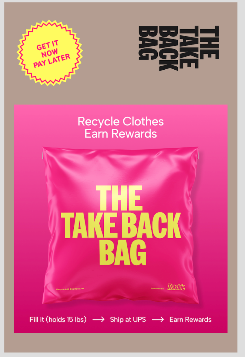 Trashie Take Back Bag for UPS Stores - Retail