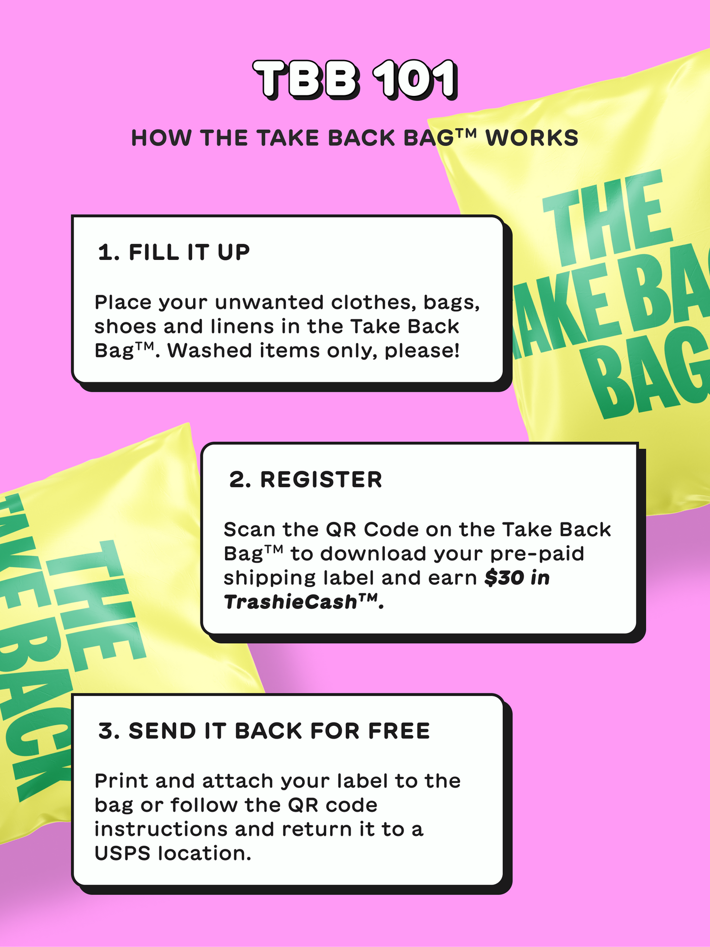 200 Pack - Take Back Bag